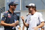 Daniel Ricciardo (Red Bull) und Fernando Alonso (McLaren) 