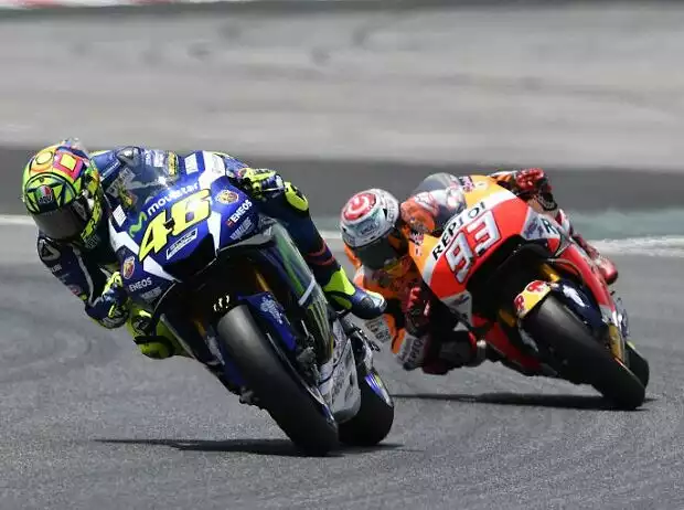 Titel-Bild zur News: Valentino Rossi, Marc Marquez