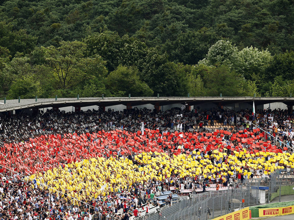 Deutschland-Choreografie der Fans in Hockenheim