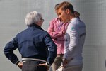 Bernie Ecclestone und Nico Rosberg (Mercedes) 