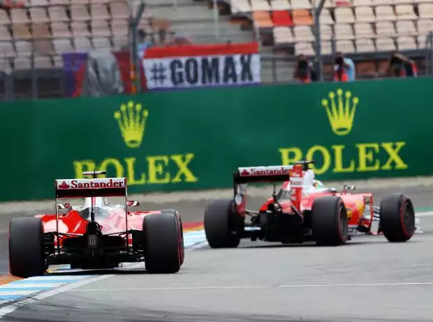 Titel-Bild zur News: Sebastian Vettel, Kimi Räikkönen