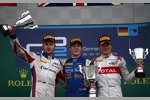 Alex Lynn (DAMS), Sergei Sirotkin (ART) und Arthur Pic (Rapax) 