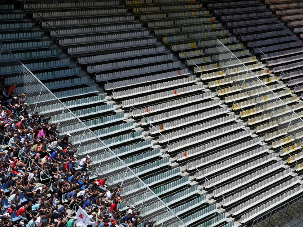 Leere Tribünen in Hockenheim