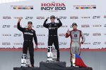 Will Power (Penske), Simon Pagenaud (Penske) und Carlos Munoz (Andretti) 