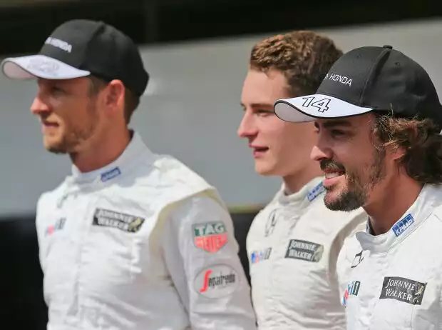 Jenson Button, Stoffel Vandoorne, Fernando Alonso Titel-Bild zur News: Jenson Button, Stoffel Vandoorne, Fernando Alonso