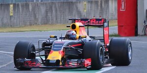 Formel 1 2017: Red Bull komplettiert ersten Slick-Test