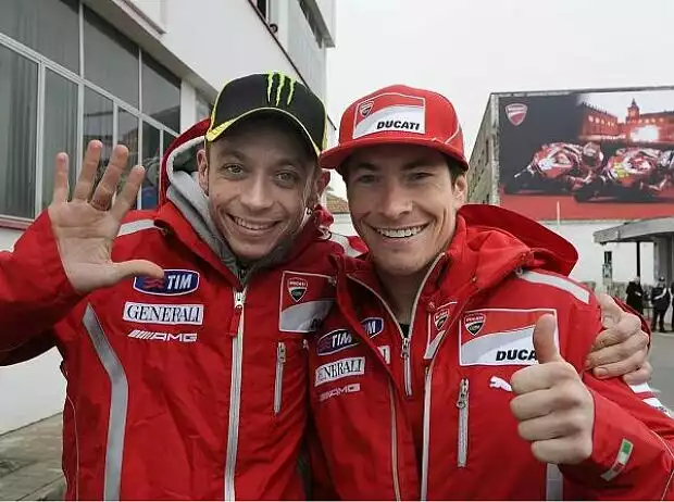 Valentino Rossi, Nicky Hayden Titel-Bild zur News: Valentino Rossi, Nicky Hayden