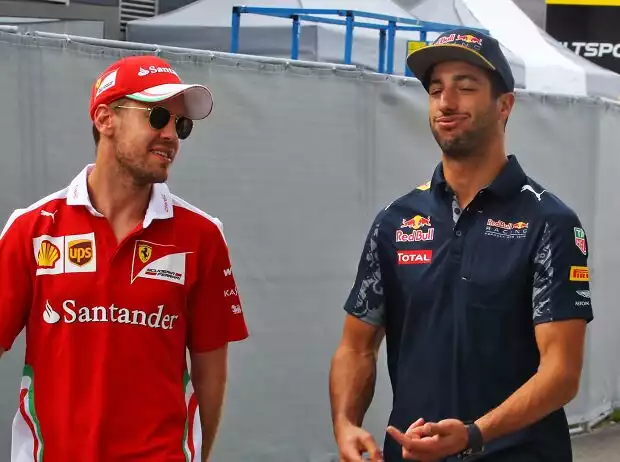 Sebastian Vettel, Daniel Ricciardo Titel-Bild zur News: Sebastian Vettel, Daniel Ricciardo