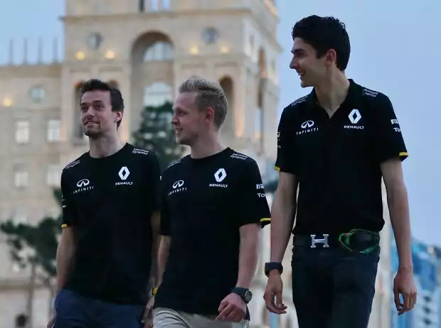 Jolyon Palmer, Kevin Magnussen, Esteban Ocon Titel-Bild zur News: Jolyon Palmer, Kevin Magnussen, Esteban Ocon