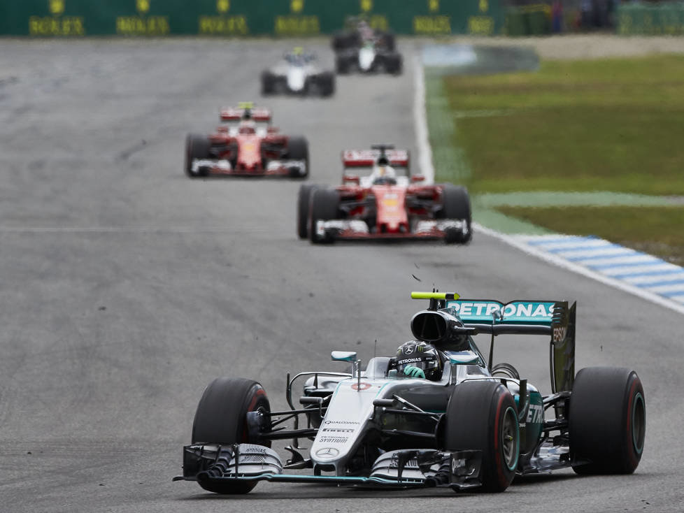 Nico Rosberg, Sebastian Vettel, Kimi Räikkönen