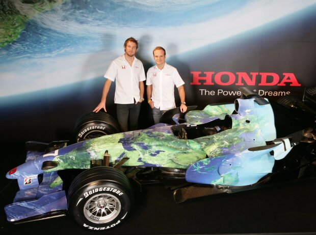 Jenson Button, Rubens Barrichello Jenson Button, Rubens Barrichello