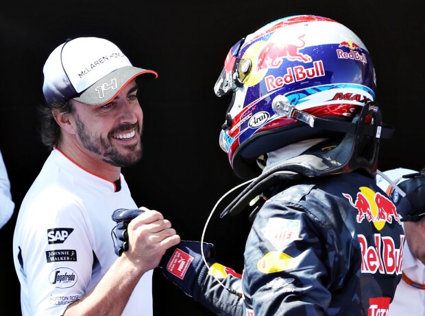 Titel-Bild zur News: Max Verstappen, Fernando Alonso