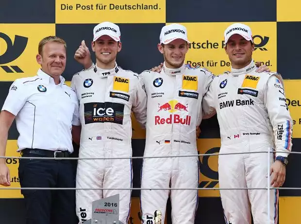 Tom Blomqvist, Marco Wittmann, Bruno Spengler Titel-Bild zur News: Tom Blomqvist, Marco Wittmann, Bruno Spengler