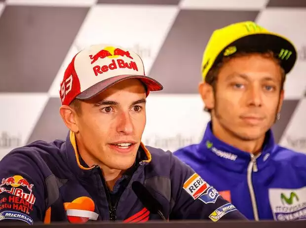 Marc Marquez, Valentino Rossi Titel-Bild zur News: Marc Marquez, Valentino Rossi