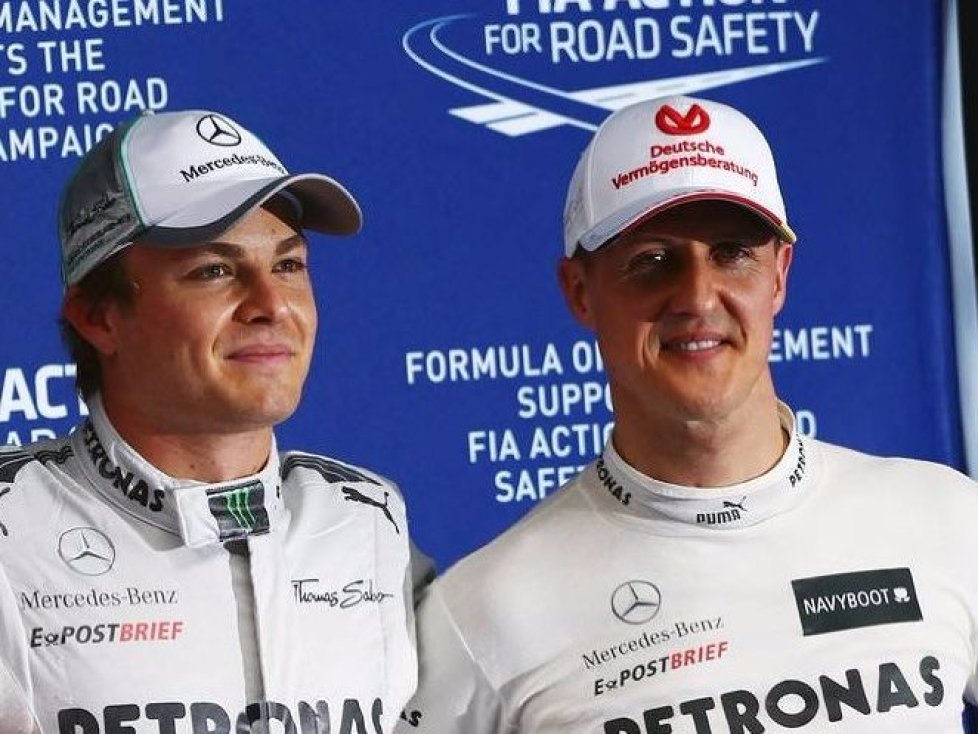 Lewis Hamilton, Nico Rosberg, Michael Schumacher