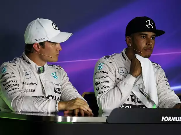 Titel-Bild zur News: Nico Rosberg, Lewis Hamilton