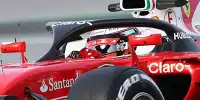 Kimi Räikkönen testet das "Halo"-System
