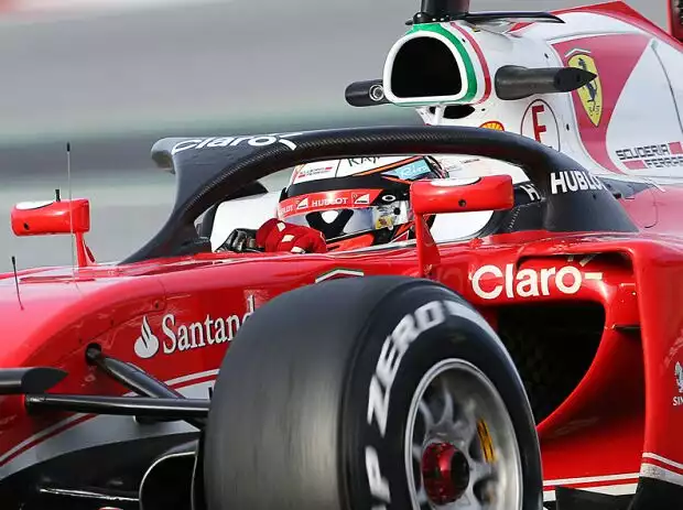 Titel-Bild zur News: Kimi Räikkönen testet das "Halo"-System