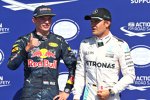 Max Verstappen (Red Bull) und Nico Rosberg (Mercedes) 