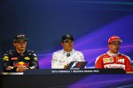 Max Verstappen (Red Bull), Nico Rosberg (Mercedes) und Kimi Räikkönen (Ferrari) 