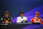 Max Verstappen (Red Bull), Nico Rosberg (Mercedes) und Kimi Räikkönen (Ferrari) 