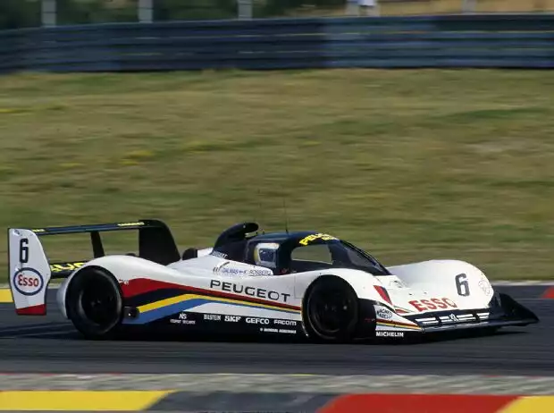 Yannick Dalmas Keke Rosberg 1991 Peugeot Titel-Bild zur News: Yannick Dalmas Keke Rosberg 1991 Peugeot
