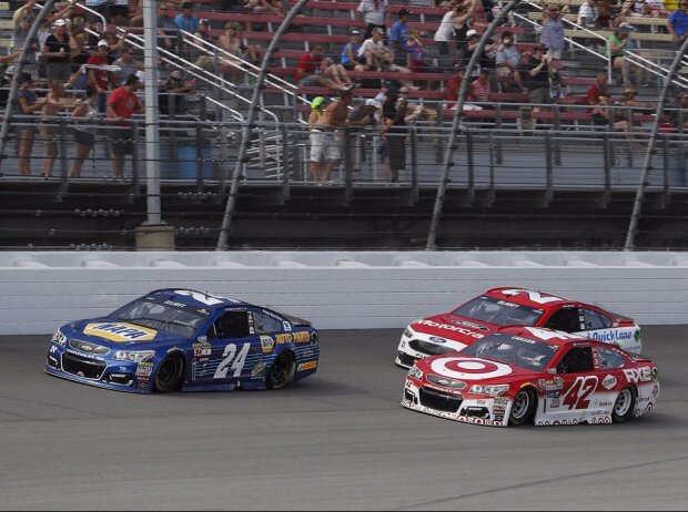 Chase Elliott, Kyle Larson, Ryan Blaney, Kevin Harvick, Denny Hamlin