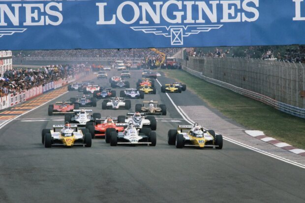 Rene Arnoux Carlos Reutemann Nelson Piquet Jun. Williams Williams Martini Racing F1 ~Rene Arnoux, Carlos Reutemann und Nelson Piquet Jun. ~ 