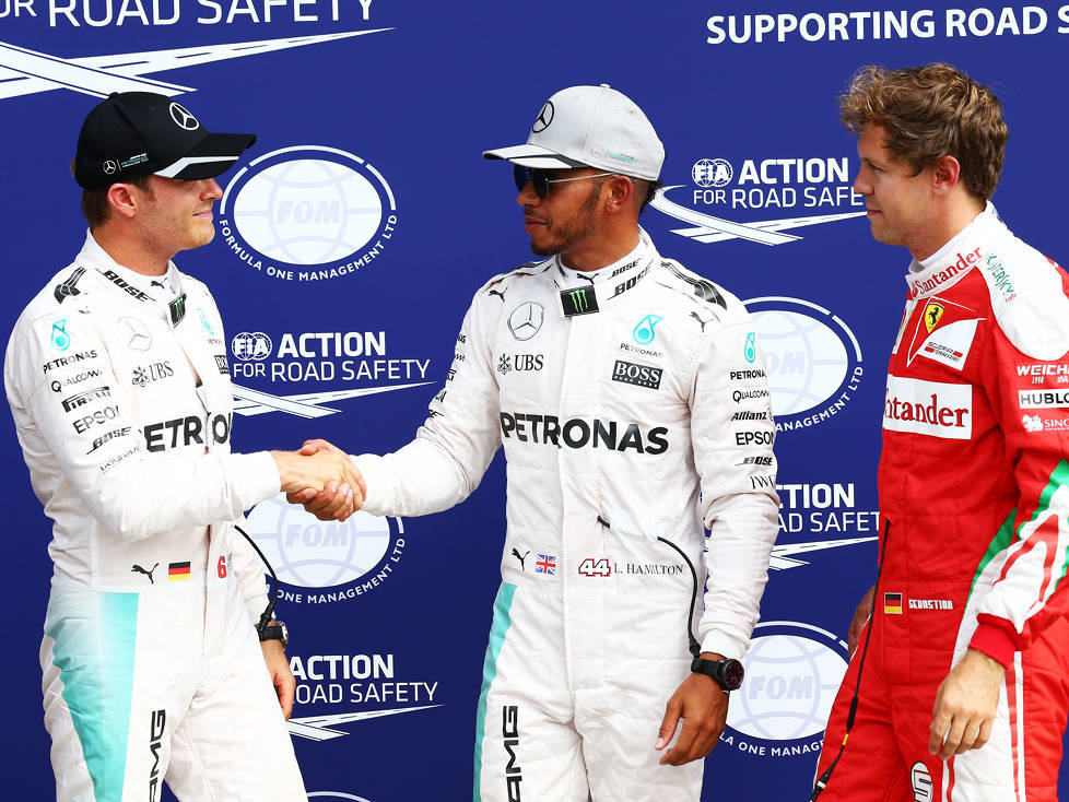 Nico Rosberg, Lewis Hamilton, Sebastian Vettel