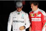 Lewis Hamilton (Mercedes) und Sebastian Vettel (Ferrari) 