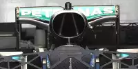 Heckflügel des Mercedes F1 W07 Hybrid