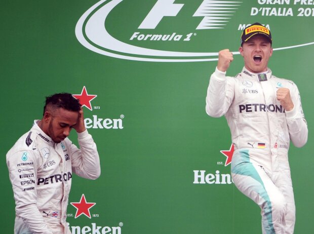 Titel-Bild zur News: Lewis Hamilton, Nico Rosberg, Sebastian Vettel