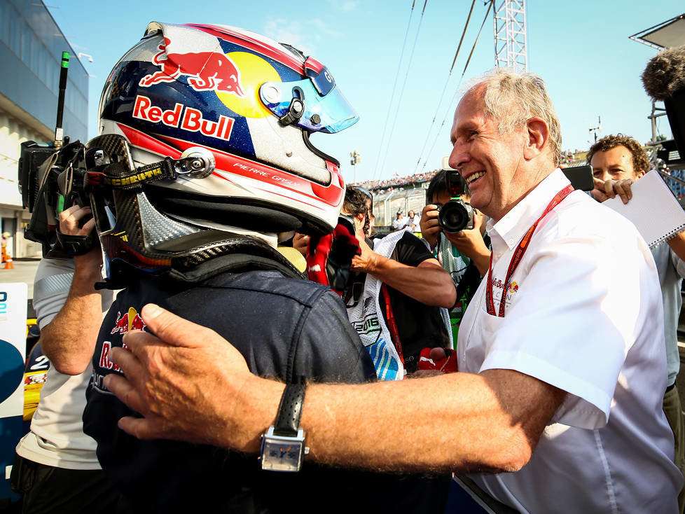 Pierre Gasly und Helmut Marko