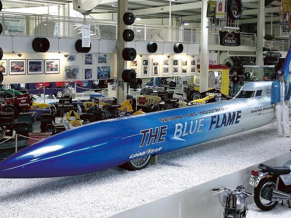Rekordfahrzeug Blue Flame: 1001,667 km/h (1970)
