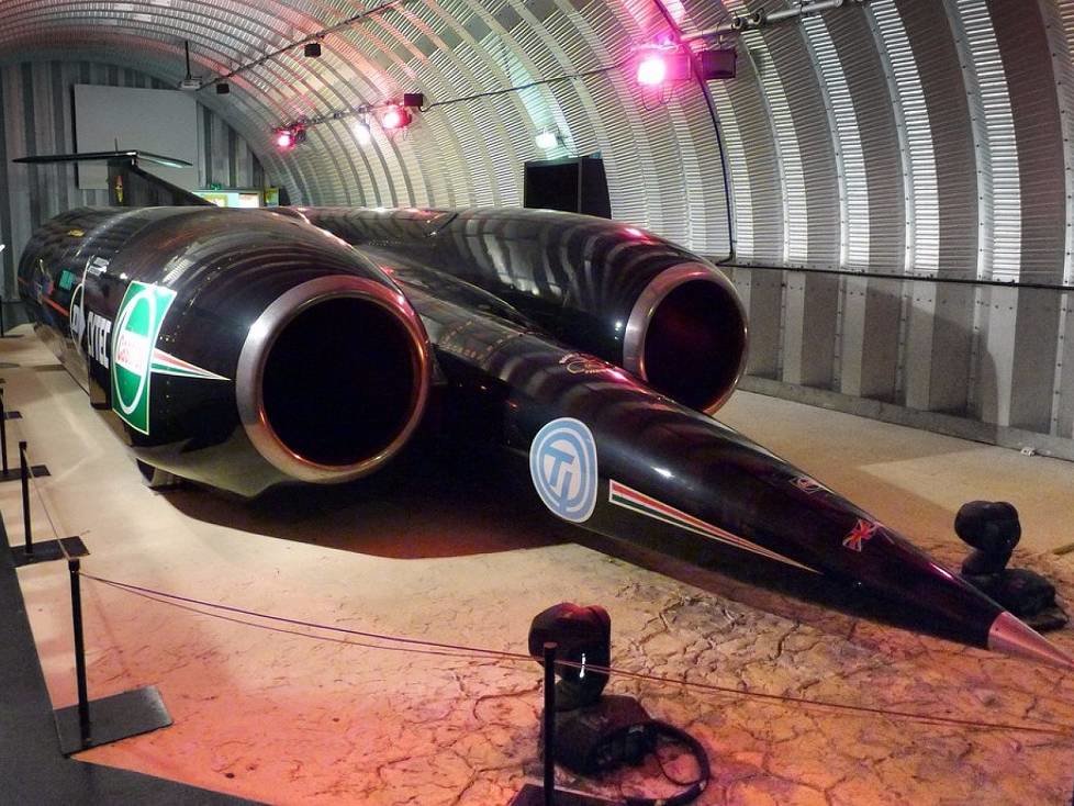 Rekordfahrzeug Thrust SSC: 1227,99 km/h (1997)