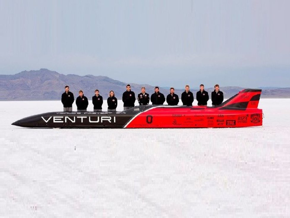 Rekordfahrzeug Venturi Jamais Contente: 495,140 km/h (2010)