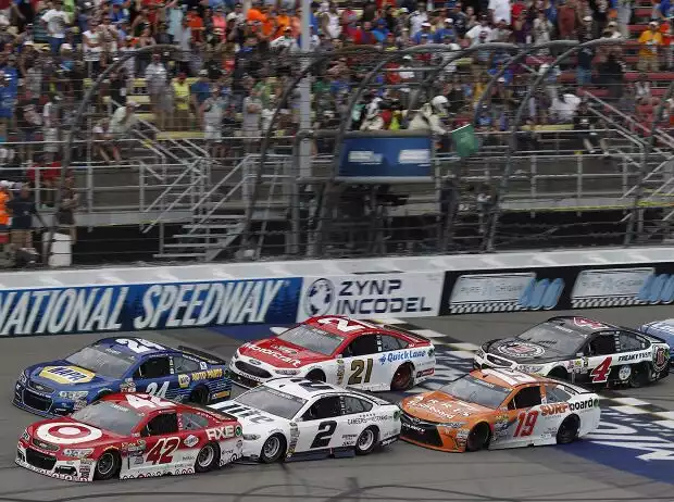 Kyle Larson, Brad Keselowski, Chase Elliott, Ryan Blaney, Carl Edwards Titel-Bild zur News: Kyle Larson, Brad Keselowski, Chase Elliott, Ryan Blaney, Carl Edwards