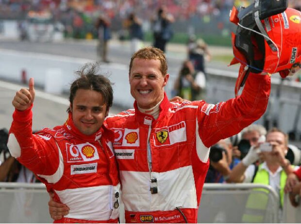 Felipe Massa und Michael Schumacher