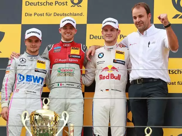 Lucas Auer, Edoardo Mortara, Marco Wittmann Titel-Bild zur News: Lucas Auer, Edoardo Mortara, Marco Wittmann