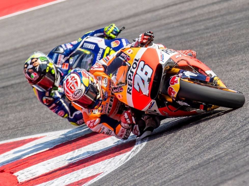 Daniel Pedrosa, Valentino Rossi