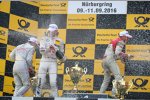Lucas Auer (Mücke-Mercedes), Edoardo Mortara (Abt-Audi-Sportsline) und Marco Wittmann (RMG-BMW) 