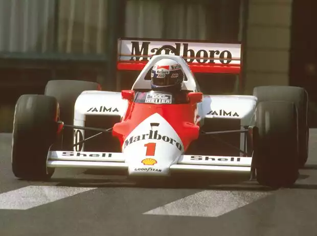 Titel-Bild zur News: Alain Prost in Monaco 1986