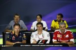 Monisha Kaltenborn, Cyril Abiteboul, Christian Horner, Toto Wolff und Maurizio Arrivabene 