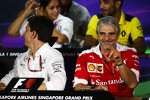 Toto Wolff und Maurizio Arrivabene 