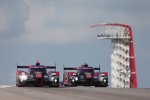 Marcel Fässler, Andre Lotterer, Benoit Treluyer, Lucas di Grassi, Loic Duval und Oliver Jarvis 