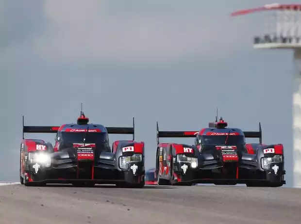 Marcel Fässler, Andre Lotterer, Benoit Treluyer, Lucas di Grassi, Loic Duval, Oliver Jarvis Titel-Bild zur News: Marcel Fässler, Andre Lotterer, Benoit Treluyer, Lucas di Grassi, Loic Duval, Oliver Jarvis
