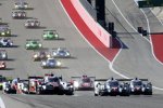 Timo Bernhard (Porsche), Mark Webber (Porsche), Neel Jani (Porsche) und Marc Lieb (Porsche) 
