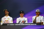 Daniel Ricciardo (Red Bull), Nico Rosberg (Mercedes) und Lewis Hamilton (Mercedes) 