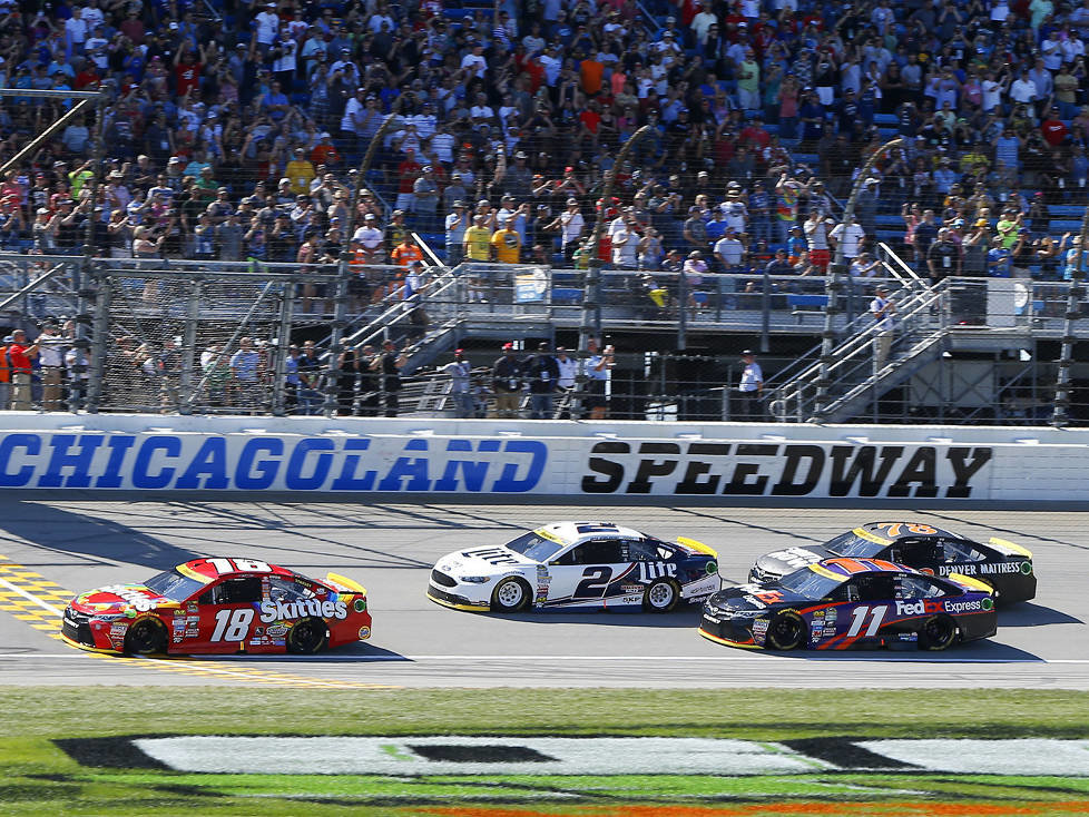 Kyle Busch, Brad Keselowski, Denny Hamlin