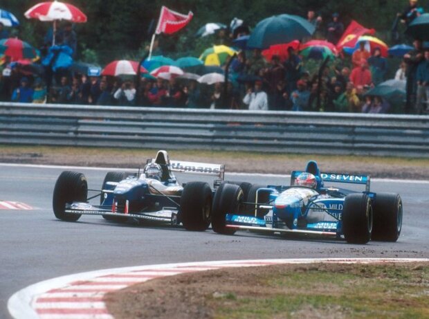 Titel-Bild zur News: Damon Hill, Michael Schumacher